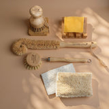 8‑Piece Bamboo Sink Kit — Complete Zero‑Waste Dishwashing Set