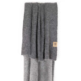 SURI Alpaca Throw — Dark Gray + Light Gray | Handwoven in the Andes