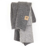 SURI Alpaca Throw — Dark Gray + Light Gray | Handwoven in the Andes