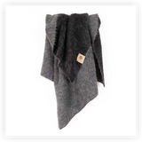 Dark grey and light grey blanket