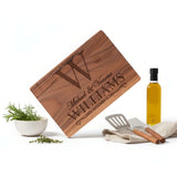 Custom Engravable Cutting Board — Bamboo or Walnut | Modern Personalized Kitchen Board