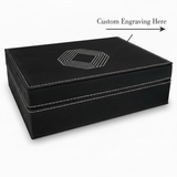 Personalized Leatherette Gift Box — Laser‑Engravable Premium Keepsake Box (Two Sizes)