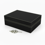 Personalized Leatherette Gift Box — Laser‑Engravable Premium Keepsake Box (Two Sizes)