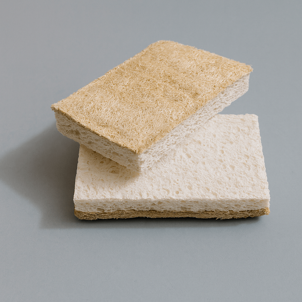 Dual‑Sided Eco‑Sponge — 2‑Pack Natural Cleaning Sponges