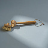 Modular Bamboo Dish Brush — Long‑Handle Cleaning Tool