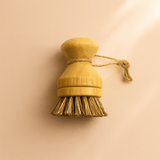 Modular Palm Pot Scrub Brush — Bamboo & Plant‑Fiber Cleaning Tool