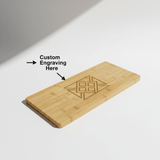 Personalized Bamboo Charcuterie Board — Custom Engravable | 19.75 x 8