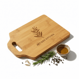Personalized Bamboo Cutting Board with Handle — Custom Engravable | 11 x 7